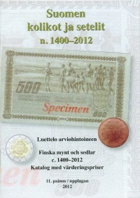 Suomen kolikot ja setelit 2012